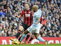 Dan Gosling of Bournemouth during the Premier League match against Manchester City on December 23, 2017