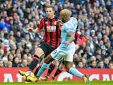 Dan Gosling of Bournemouth during the Premier League match against Manchester City on December 23, 2017