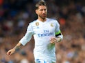 Real Madrid captain Sergio Ramos in action during his side's Champions League clash with Tottenham Hotspur