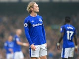 Tom Davies of Everton during the Premier League match against Chelsea on December 23, 2017