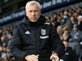 Alan Pardew in charge of West Bromwich Albion on December 17, 2017