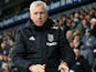 Alan Pardew in charge of West Bromwich Albion on December 17, 2017