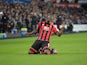 Bournemouth striker Benik Afobe in action during his side's Premier League clash with Swansea City at the Liberty Stadium on December 31, 2016