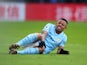 Gabriel Jesus goes down injured during the Premier League game between Crystal Palace and Manchester City on December 31, 2017