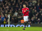Jesse Lingard celebrates pulling one back during the Premier League game between Manchester United and Burnley on December 26, 2017