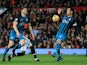 The ball appears to hit the arm of Maya Yoshida during the Premier League game between Manchester United and Southampton on December 30, 2017