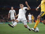Mohamed Elyounoussi of Basel during the Champions League match against Arsenal on September 28, 2016
