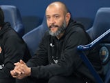 Wolverhampton Wanderers manager Nuno Espirito Santo at the EFL cup against Manchester City on October 24, 2017