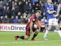 Ryan Fraser celebrates getting the opener during the Premier League game between Bournemouth and Everton on December 30, 2017
