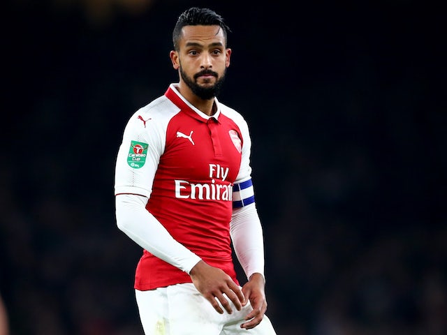 Theo Walcott in action for Arsenal in December 2017