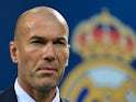 Real Madrid manager Zinedine Zidane at the Champions League final against Atletico Madrid on May 28,.2016