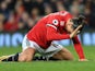 A frustrated Zlatan Ibrahimovic during the Premier League game between Manchester United and Burnley on December 26, 2017