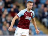 Ben Gibson in action for Burnley in the Europa League on August 21, 2018
