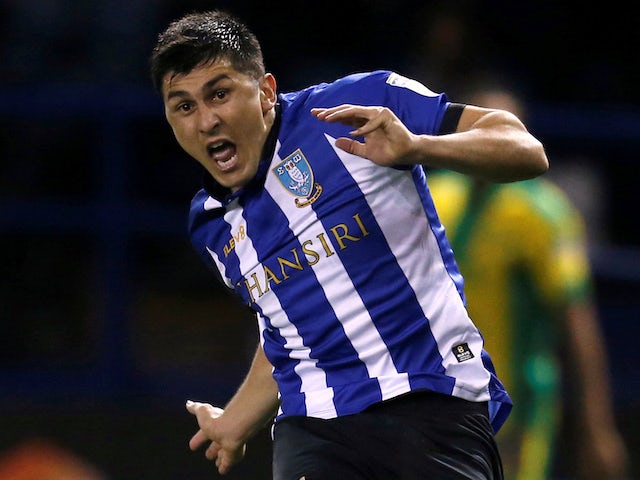 Fernando Forestieri in action for Sheffield Wednesday on October 3, 2018