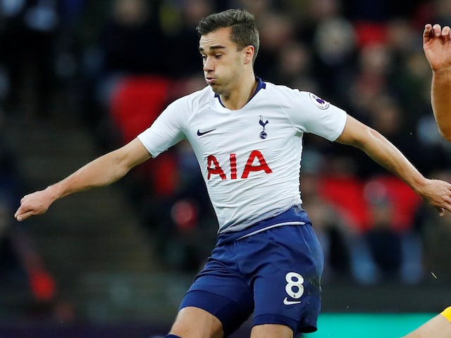 Harry Winks in action for Spurs on December 29, 2018