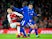 Jack Wilshere, Eden Hazard and N'Golo Kante in action during the Premier League game between Arsenal and Chelsea on January 3, 2018