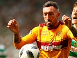 Ryan Bowman in action for Motherwell in May 2018