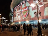 General view outside The Emirates ahead of the Premier League game between Arsenal and Chelsea on January 3, 2018