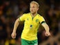 Alex Pritchard in action for Norwich City in April 2017
