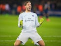 Kevin Trapp in action for Paris Saint-Germain against Barcelona in February 2017