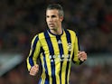 Robin van Persie in action for Fenerbahce against Manchester United in the Europa League on October 20, 2016