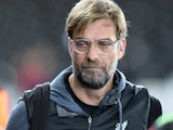 Jurgen Klopp arrives for the Premier League game between Swansea City and Liverpool on January 22, 2018