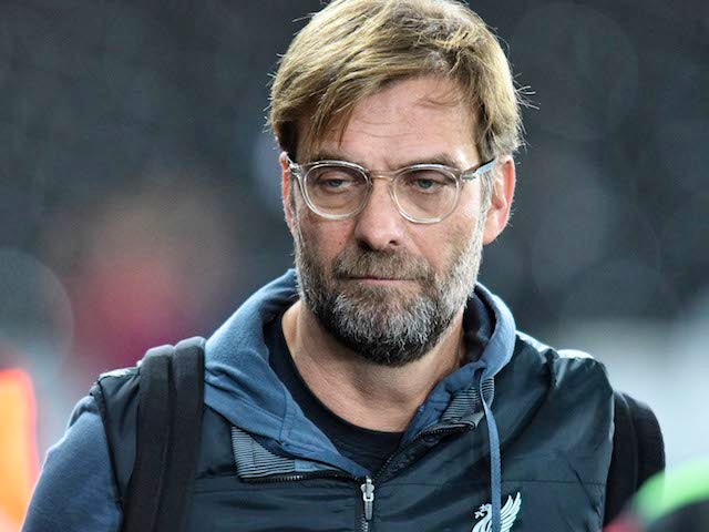Jurgen Klopp arrives for the Premier League game between Swansea City and Liverpool on January 22, 2018