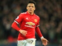 Alexis Sanchez in action during the Premier League game between Tottenham Hotspur and Manchester United on January 31, 2018