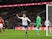 Christian Eriksen celebrates his opener during the Premier League game between Tottenham Hotspur and Manchester United on January 31, 2018