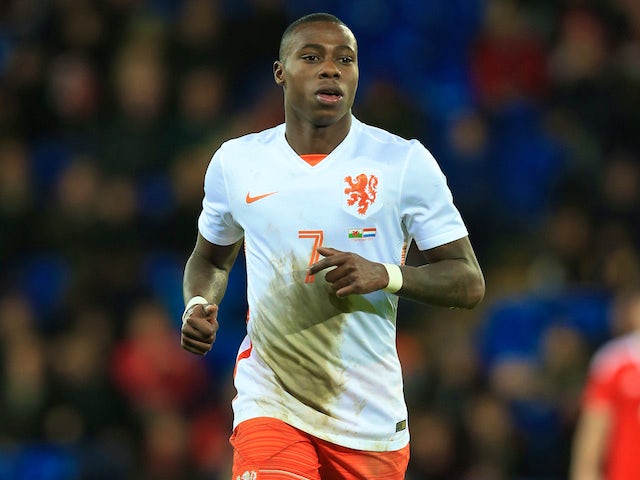 Quincy Promes in action for the Netherlands in October 2015