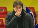 Antonio Conte watches on during Chelsea's 4-1 defeat at Watford on February 6, 2018