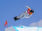 Red Gerard in snowboarding action for Team USA at the Pyeongchang Winter Olympics on February 11, 2018