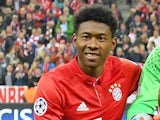 David Alaba in action for Bayern Munich in April 2017