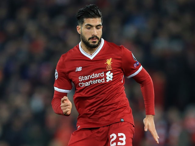Emre Can back in Liverpool training