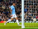 Gabriel Jesus scores for Manchester City against Basel in the Champions League on March 7, 2018