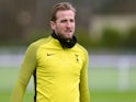 Harry Kane during a Tottenham Hotspur training session on March 6, 2018