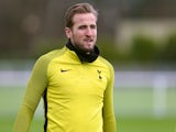 Harry Kane during a Tottenham Hotspur training session on March 6, 2018