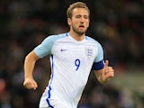 Harry Kane in action for England in October 2017