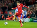Roberto Firmino in action during the Champions League round-of-16 game between Liverpool and Porto on March 6, 2018