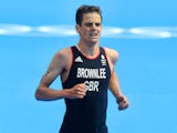 Jonny Brownlee competing for Team GB in 2012
