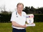 Colin poses with his Championship manager of the month award for March 2018