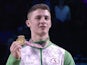 Rhys McClenaghan collects gold for Northen Ireland in the pommel horse event at the Commonwealth Games on April 8, 2018