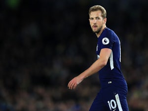 Harry Kane during the Premier League match between Brighton & Hove Albion and Tottenham Hotspur on April 17, 2018