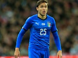 Federico Chiesa in action for Italy against England in March 2018
