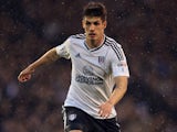 Lucas Piazon in action for Fulham in April 2018