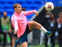 Antoine Griezmann in training ahead of the Europa League final on May 15, 2018