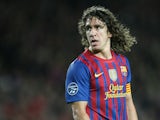 Carles Puyol playing for Barcelona