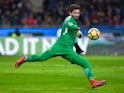 Alisson Becker in action for Roma on January 21, 2018