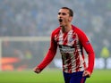 Atletico Madrid forward Antoine Griezmann celebrates after scoring the 2018 Europa League final on May 16, 2018