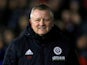 Chris Wilder in charge of Sheffield United on March 13, 2018